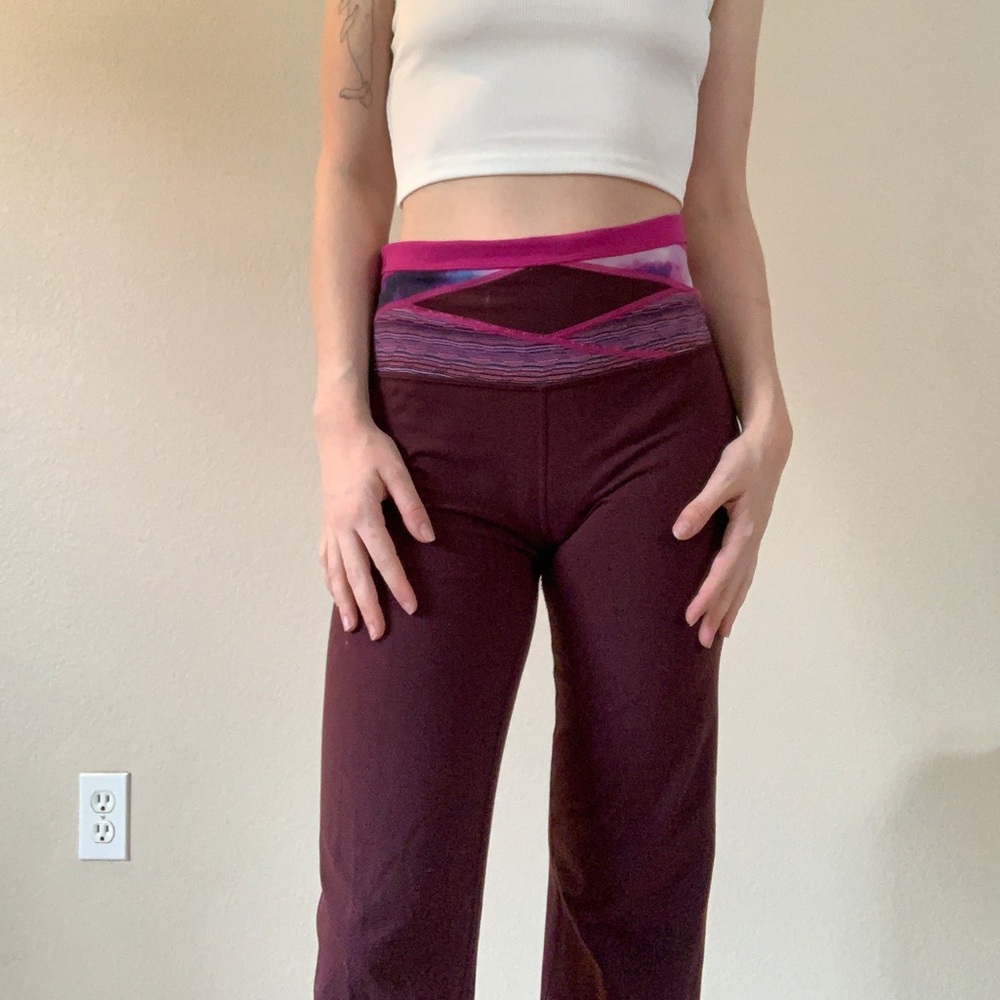 Maroon Lululemon Yoga Pants